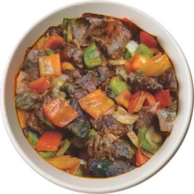 Beef With colorful pepper